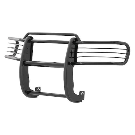 Aries 1-1/2" Black Powder Coated Steel Grille Guard 2042