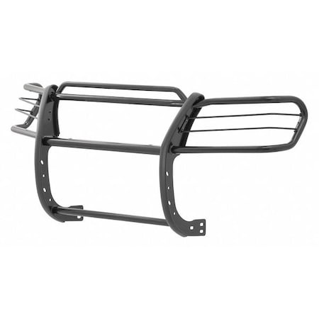 Aries 1-1/2" Black Powder Coated Steel Grille Guard 2043