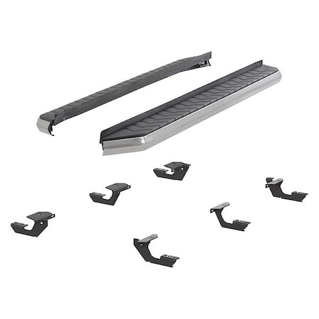 Aries 5" W Polished Stainless Steel Aluminum Running Boards 2051031
