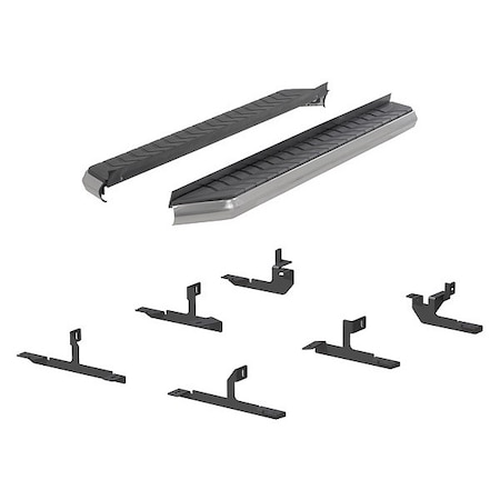 Aries 5" W Polished Stainless Steel Aluminum Running Boards 2051033