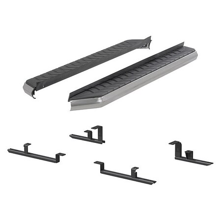 Aries 5" W Polished Stainless Steel Aluminum Running Boards 2051034