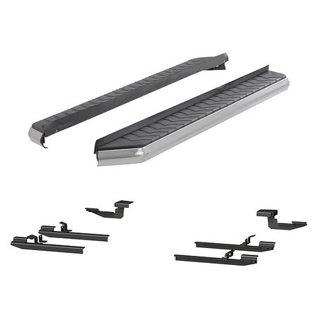 Aries 5" W Polished Stainless Steel Aluminum Running Boards 2051037