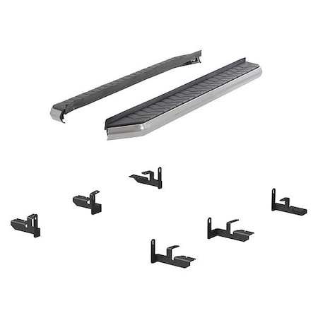 Aries 5" W Polished Stainless Steel Aluminum Running Boards 2051038