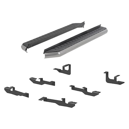 Aries 5" W Polished Stainless Steel Aluminum Running Boards 2051039