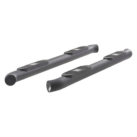 Aries 4" W Black Powder Coated Aluminum Side Bars AL232012
