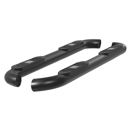 Aries 4" W Black Powder Coated Aluminum Side Bars AL233006