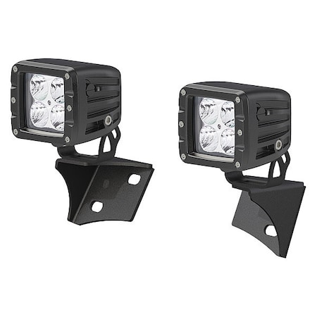 Aries Jeep Windshield Lights/Brackets, 1501304 1501304