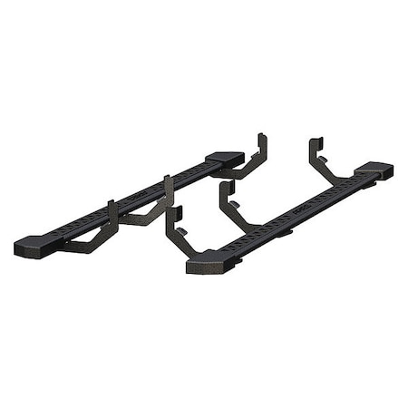 Aries Black Powder Coated Steel Rocker Steps 2074141