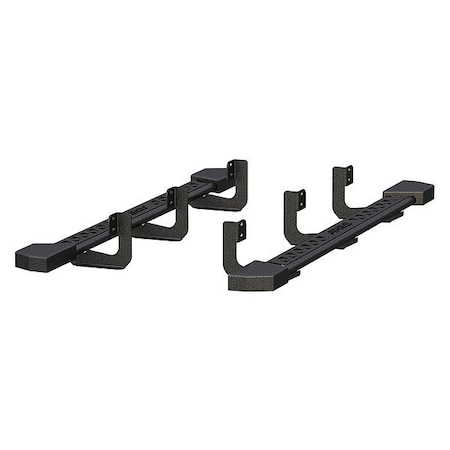 Aries Black Powder Coated Steel Rocker Steps 2074142