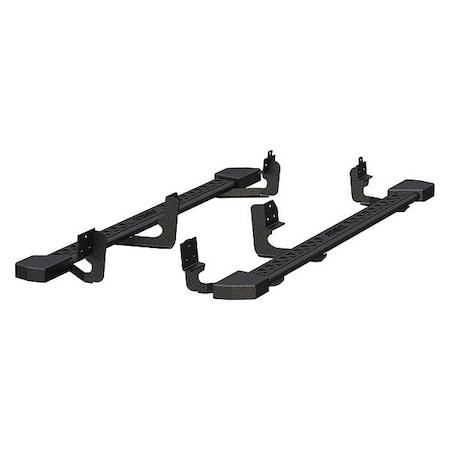 Aries Black Powder Coated Steel Rocker Steps 2074111