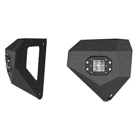 Aries Black Powder Coated Steel LED Bumper Sides 2081200