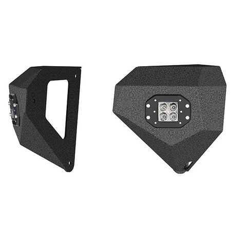 Aries Black Powder Coated Aluminum LED Bumper Sides 2081205