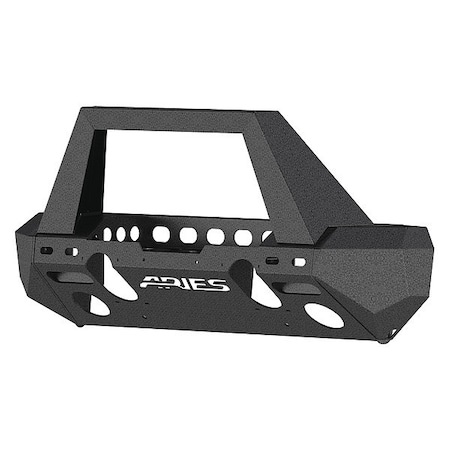 Aries Black Powder Coated Steel Front Bumper With Winch Housing 2082051