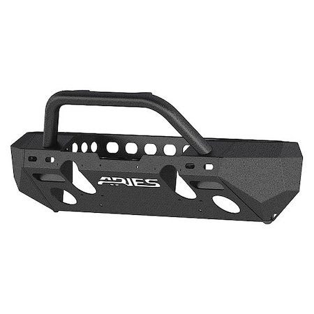 Aries Black Powder Coated Steel Front Bumper With Winch Housing 2082050
