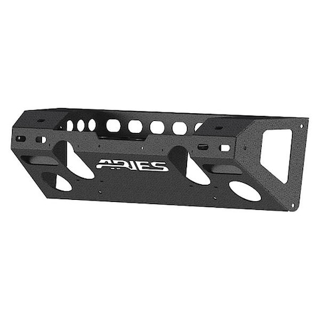 Aries Black Powder Coated Aluminum Front Bumper Center 2081001