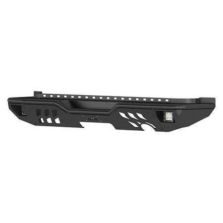 Aries 2" Black Powder Coated Steel Rear Bumper With Lights 2082060
