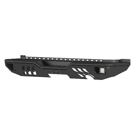 Aries 2" Black Powder Coated Aluminum Rear Bumper With Lights 2082061