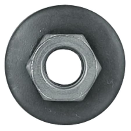 Zoro Select Flange Nut, M6-1.00, Steel, Not Graded, Phosphate, 6 mm Ht, 25 PK 5910PK