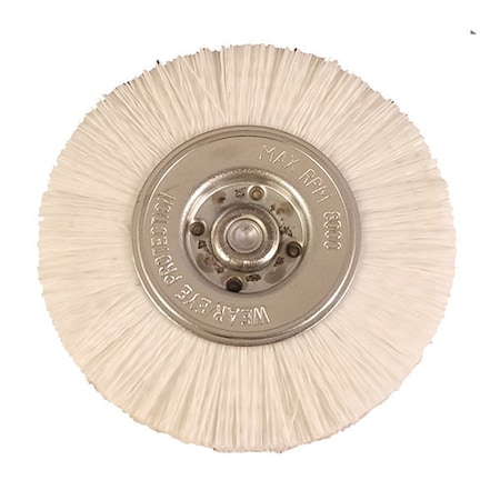 Nyalox By Dico 4" Wheel Brush, White 7200081