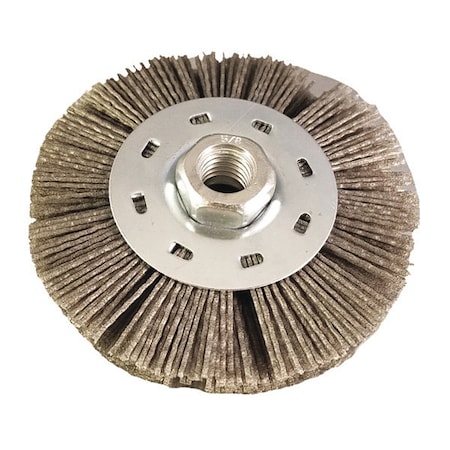 Nyalox By Dico 5/8-11 4-1/2" Wheel Brush, Gray 7200075