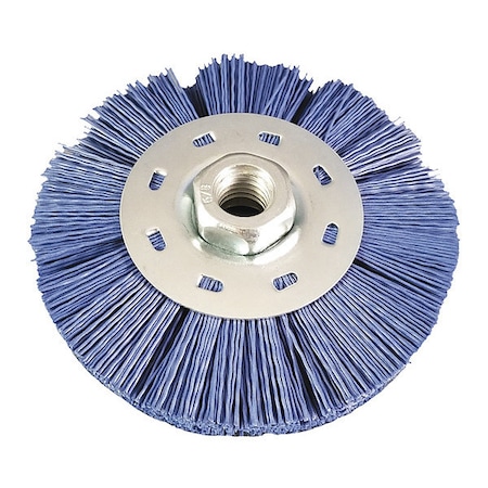 Nyalox By Dico 5/8-11 4-1/2" Wheel Brush, Blue 7200079