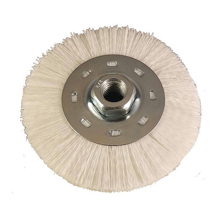 Nyalox By Dico 5/8-11 4-1/2" Wheel Brush, White 7200087
