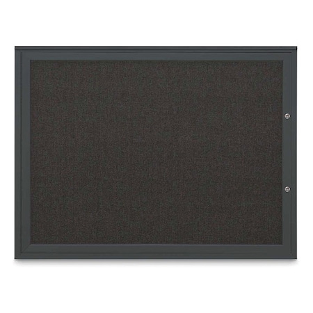 United Visual Products Corkboard, Black/Black, 48"x36" UV4041PLUS-BLACK-BLACK