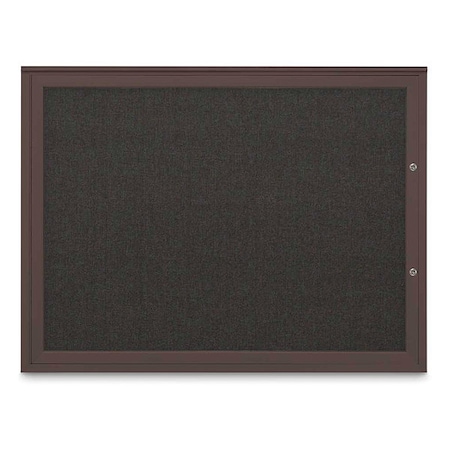 United Visual Products Corkboard, Black/Bronze, 48"x36" UV4041PLUS-BRONZE-BLACK
