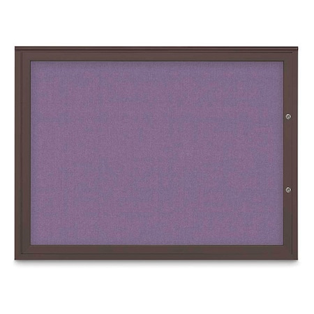 United Visual Products Corkboard, Amethyst/Bronze, 48"x36" UV4041PLUS-BRONZE-AMETHY