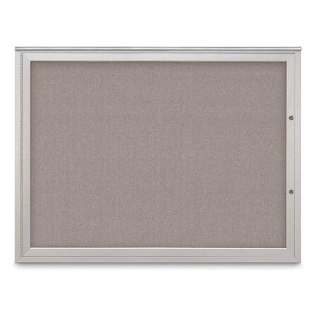 United Visual Products Corkboard, Pearl/Satin, 48"x36" UV4041PLUS-SATIN-PEARL