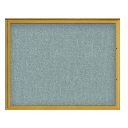 United Visual Products Corkboard, Cloud/Gold, 60"x48" UV4052PLUS-GOLD-CLOUD