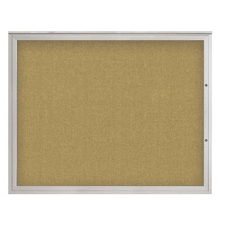United Visual Products Corkboard, Keylime/Satin, 60"x48" UV4052PLUS-SATIN-KEYLIME
