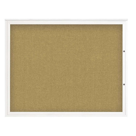 United Visual Products Corkboard, Keylime/White, 60"x48" UV4052PLUS-WHITE-KEYLIME