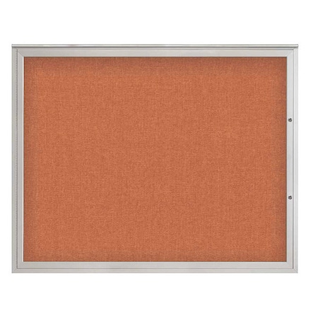 United Visual Products Corkboard, Apricot/Satin, 60"x48" UV4052PLUS-SATIN-APRICOT