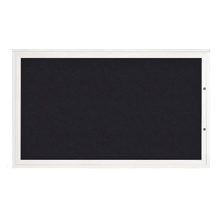 United Visual Products Corkboard, Rubber/White, 60"x36" UV4051PLUS-WHITE-RUBBER