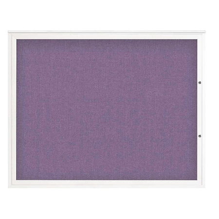 United Visual Products Corkboard, Amethyst/White, 60"x48" UV4052PLUS-WHITE-AMETHY