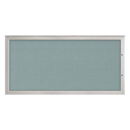 United Visual Products Corkboard, Cloud/Satin, 72"x36" UV4071PLUS-SATIN-CLOUD