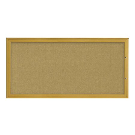 United Visual Products Corkboard, Keylime/Gold, 72"x36" UV4071PLUS-GOLD-KEYLIME