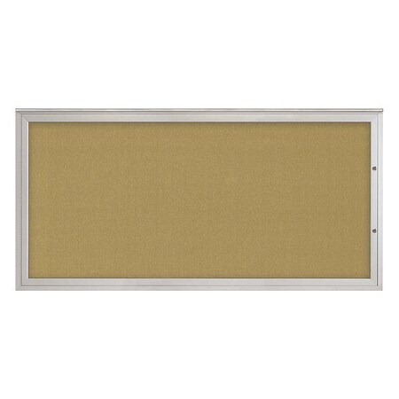United Visual Products Corkboard, Keylime/Satin, 72"x36" UV4071PLUS-SATIN-KEYLIME
