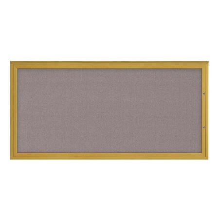United Visual Products Corkboard, Surf/Gold, 72"x36" UV4071PLUS-GOLD-SURF