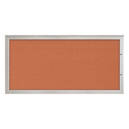 United Visual Products Corkboard, Apricot/Satin, 72"x36" UV4071PLUS-SATIN-APRICOT