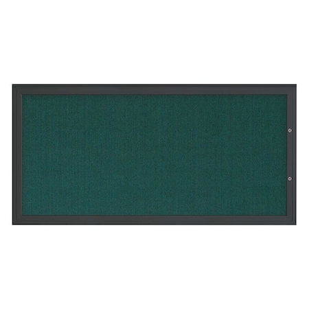 United Visual Products Corkboard, Dark Spruce/Black, 72"x36" UV4071PLUS-BLACK-DRKSPR