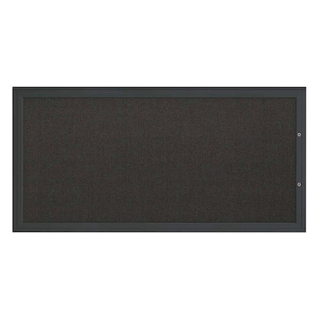 United Visual Products Corkboard, Black/Black, 72"x36" UV4071PLUS-BLACK-BLACK