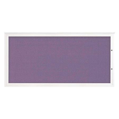 United Visual Products Corkboard, Amethyst/White, 72"x36" UV4071PLUS-WHITE-AMETHY