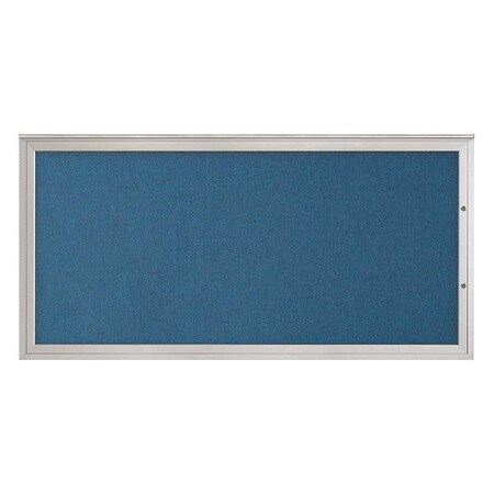 United Visual Products Corkboard, Ultramarine/Satin, 72"x36" UV4071PLUS-SATIN-ULTMAR