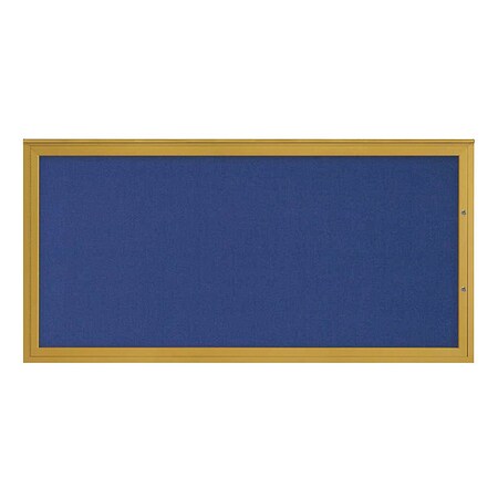 United Visual Products Corkboard, Cobalt Accent/Gold, 72"x36" UV4071PLUS-GOLD-COBACC