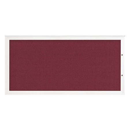 United Visual Products Corkboard, Deep Burgundy/White, 72"x36" UV4071PLUS-WHITE-DBURGU
