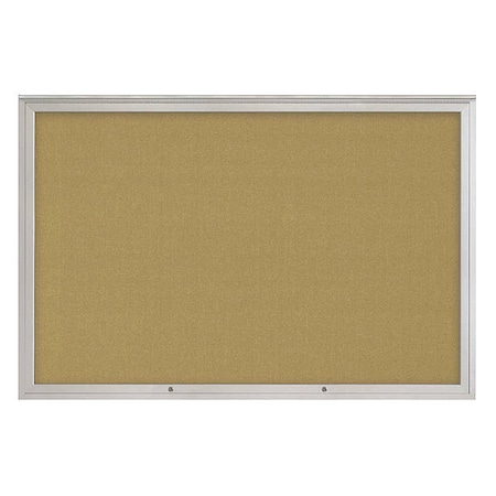 United Visual Products Corkboard, Keylime/Satin, 72"x48" UV4081PLUS-SATIN-KEYLIME