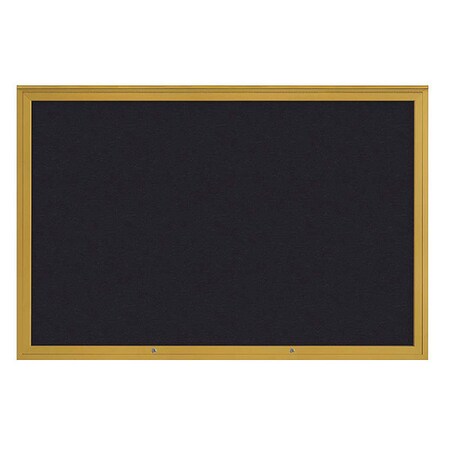 United Visual Products Corkboard, Rubber/Gold, 72"x48" UV4081PLUS-GOLD-RUBBER