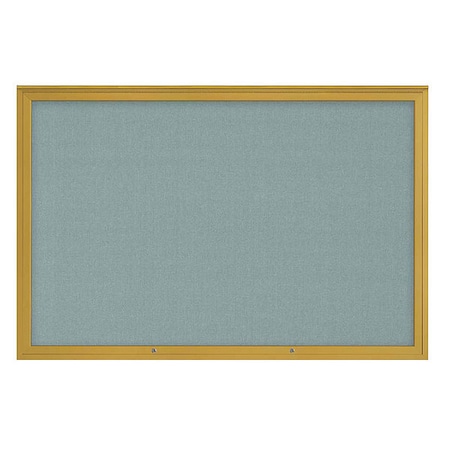 United Visual Products Corkboard, Cloud/Gold, 72"x48" UV4081PLUS-GOLD-CLOUD